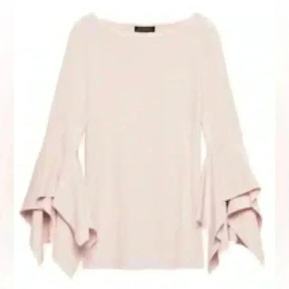 Banana Republic Handkerchief Sleeve Sweater Knit Top Blush Pink  Size XS - Picture 16 of 16